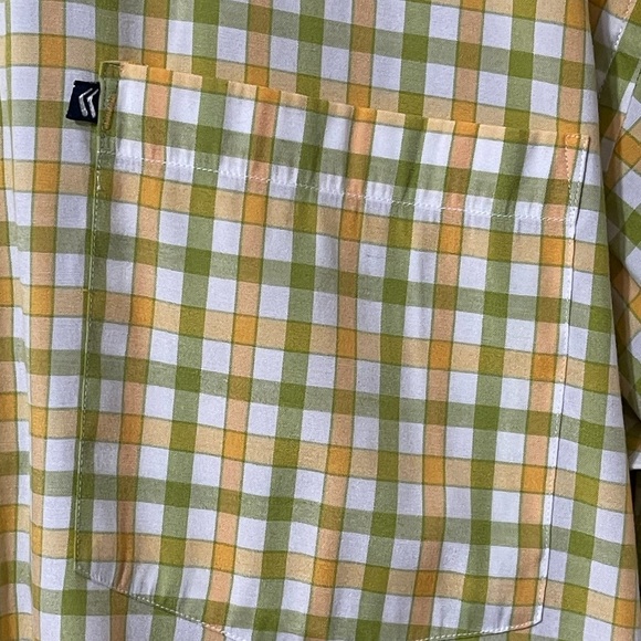 KARL KANI BUTTON DOWN SHORT SLEEVE PLAID SHIRT SZ XL EUC - Picture 9 of 9